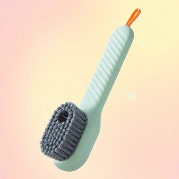 세제 펌핑 브러쉬 일체형 세제 솔 청소 세탁 원터치