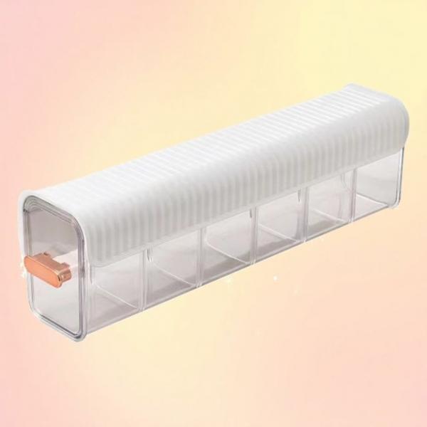 문안쪽 부착 공간절약 수납 정리함 6칸 슬림 칸칸이