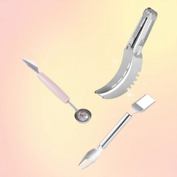 과일칼 수박칼 모양칼 슬라이서 3종 빙수용 수박 멜론