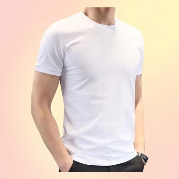 데일리 여름 심플 무지반팔티 라운드넥 드라이핏