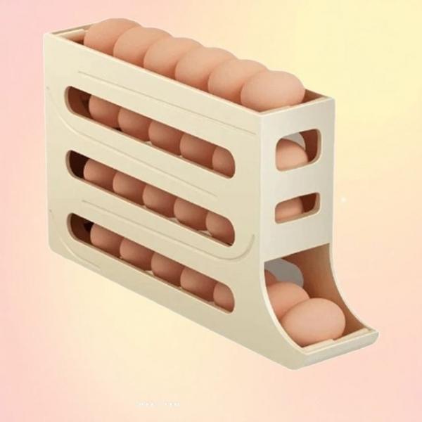 계란보관 슬라이딩 에그트레이 냉장고 수납 공간활용