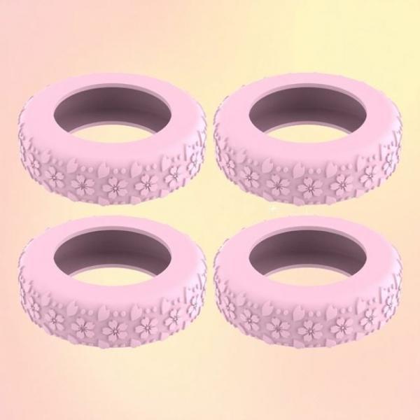 캐리어바퀴 마모 손상 소음 충격방지 커버 덮개 4P