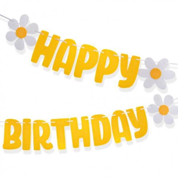 데이지생일파티가랜드(옐로우) 기념일 장식 소품 행사