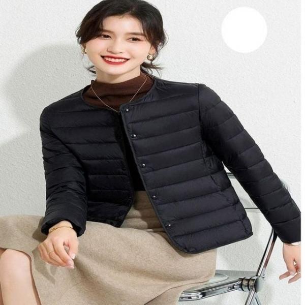 여성 4컬러 투웨이넥 경량자켓 이너 패딩 점퍼 겨울 패딩 겨울 이너 경량 여성