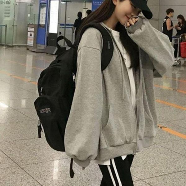 여성 루즈핏 집업 후드 가을 기본 봄 겨울 스타일 야구잠바 여자 겨울 등산복 항공잠바 점퍼 여성