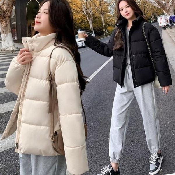 여성 캐주얼 기본 미디 기장 패딩 점퍼 아우터 여성 롱 겨울 패딩 잠파 점퍼 오리털