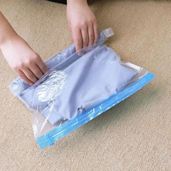 겨울옷 보관 정리 맨손 압축팩 이불 베개 의류 진공팩 이불 밸브형 맨손 압축 옷정리팩 겨울옷 팩 옷걸이