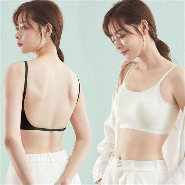 여자 심리스 브라탑 몰드 일체형 U자 X자 요가 이너웨어