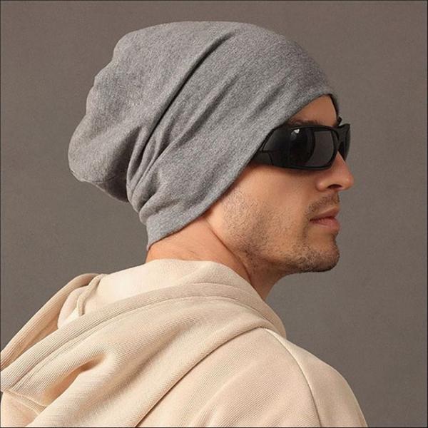 남성 면 비니 사계절 패치 기본 겨울 방한 모자 신축성