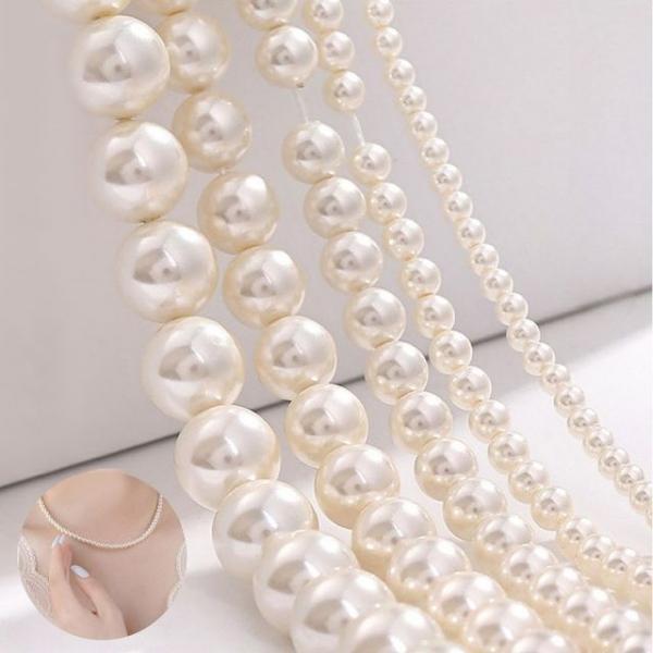 비즈아트 고급 목걸이 재료 핵진주 비즈 4종 각5size