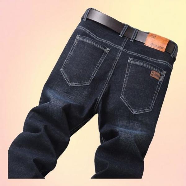 캐쥬얼 스판 일자 청바지 고탄력 활동성 데일리 남성