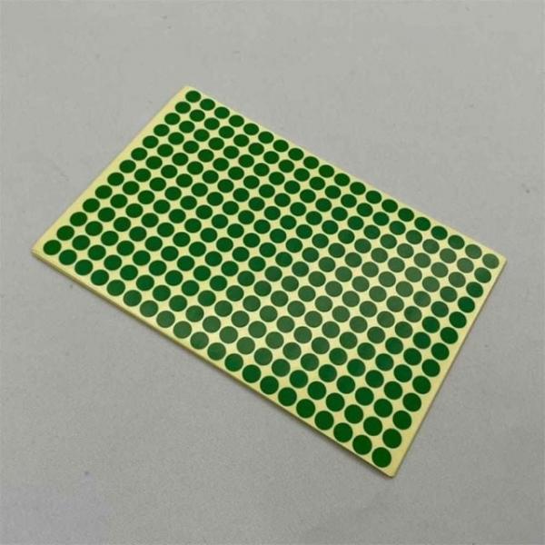 원형 도트 스티커 녹색 15매 8mm 불량 동그라미