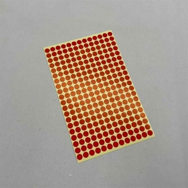 원형 도트 스티커 빨강 15매 8mm 동그라미 투표