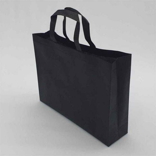 부직포 가로쇼핑백 가방 블랙 중 휴대용 선물