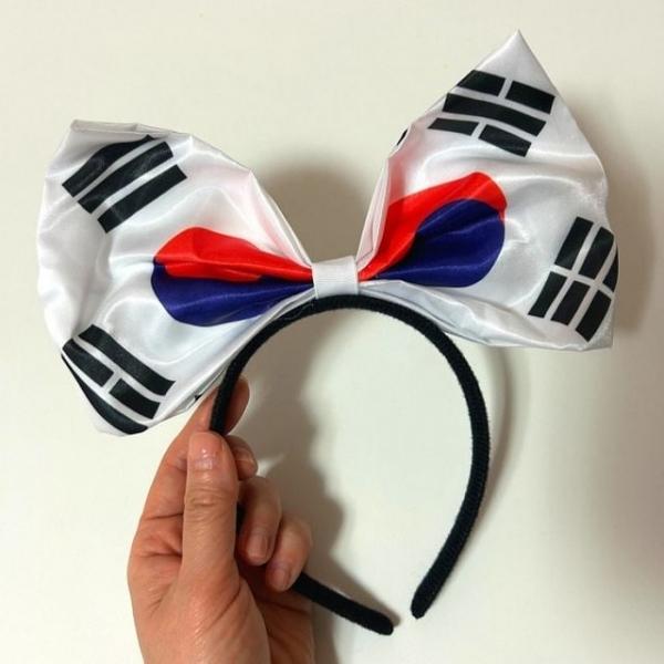 태극기 리본머리띠 국경일 기념일 스포츠