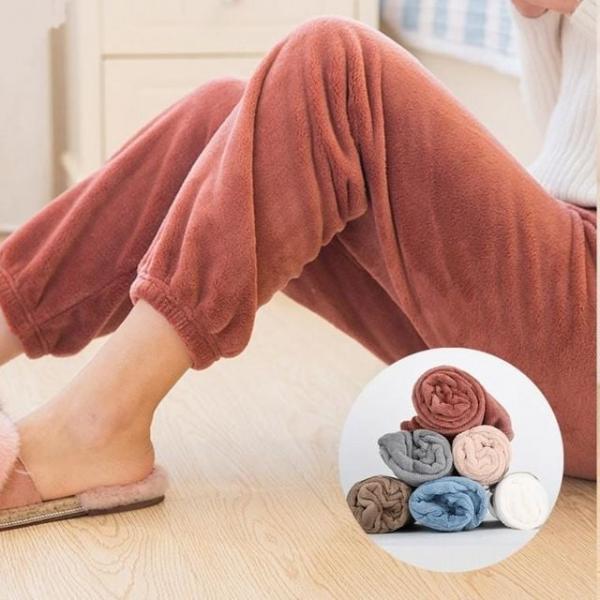 겨울 멜란지 수면바지 파자마 밍크 잠옷 마약 기모 홈웨어