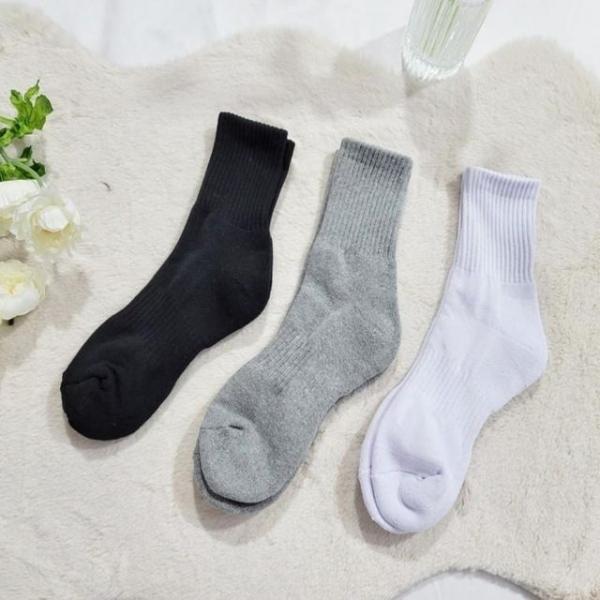 두꺼운양말 이중바닥 남성 여성 중목 스포츠양말