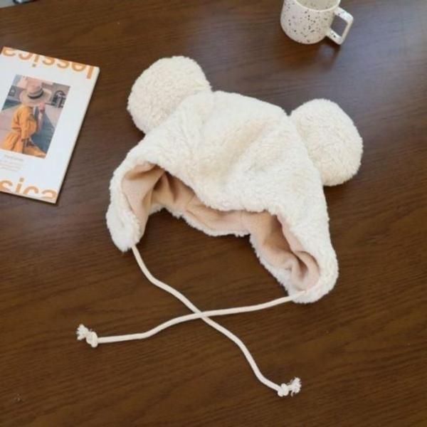 곰돌이모자/겨울모자/귀마개모자/뽀글이모자/양털모자/큰곰모자