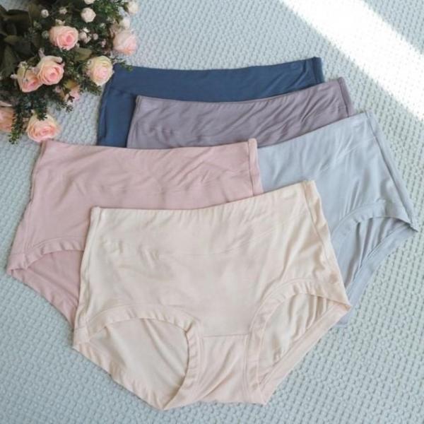 5매세트 파스텔 여자팬티 하이웨스트 맥시팬티세트 복부팬티 임파선팬티 기능성팬티