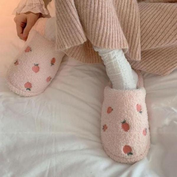 털실내화 겨울 털 거실 집 실내 화 사무실 슬리퍼 핑크 화 학생 거실 집 방한 푹신한 겨울 실내 학교