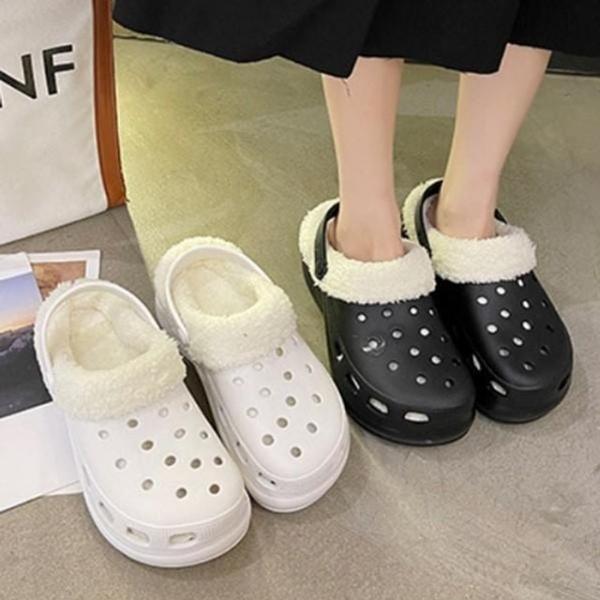 털슬리퍼 털실내화 거실화 캠핑신발 탈부착가능 겨울 사무실 털 털실내화 털신 슬리퍼