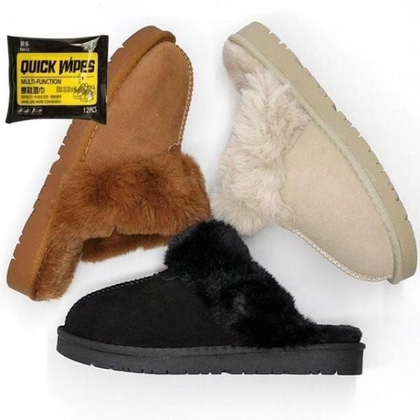 털슬리퍼 여자 털실내화 겨울 방한슈즈 세정티슈 세트 사무실슬리퍼 화 털신발 실내 여자슬리퍼 털슬리퍼