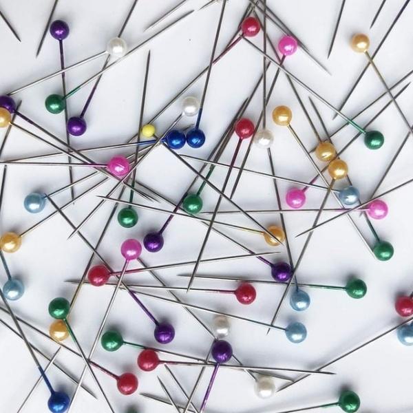 컬러 진주핀 혼합색상 시침핀 구슬핀 다용도핀 침핀