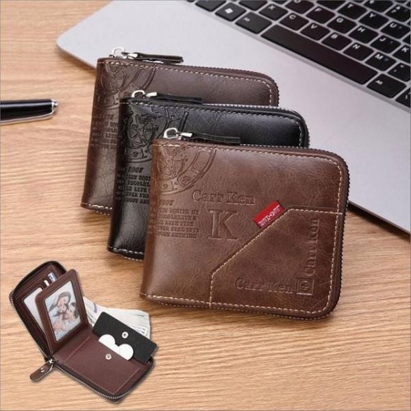 남성 레터링 반지갑 빈티지 카드 지폐수납 월렛