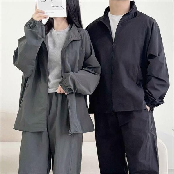 남자 여자 하프넥 아노락 바람막이 집업 트레이닝복 점퍼