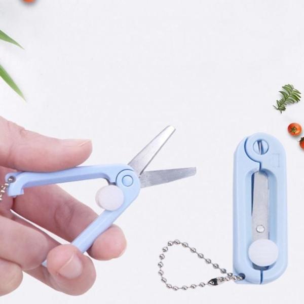 휴대용 미니가위 귀여운 문구용 열쇠고리 가위
