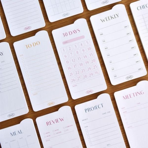 플레픽 라운드 메모잇 점착식 인덱스 메모지 기록