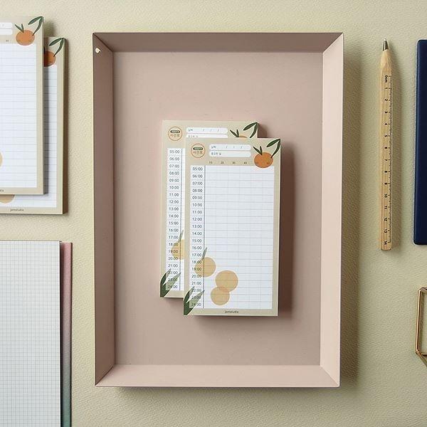 오늘의 시간표 일정 체크 메모패드 시간표메모지