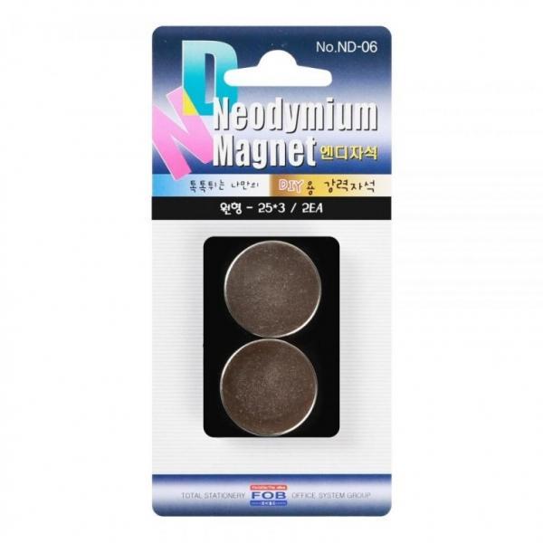 포비월드 8000 네오디움자석 블리스터 ND-06 (2개입)