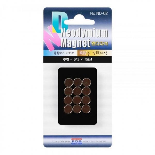 포비월드 8000 네오디움자석 블리스터 ND-02 (12개입)