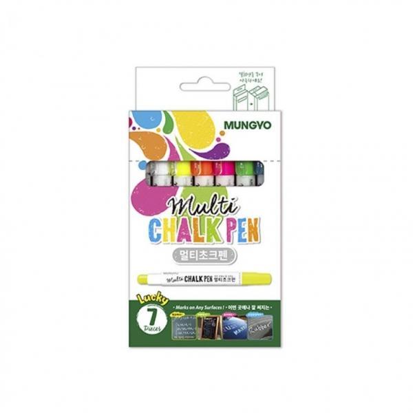 MUNGYO 7000 멀티초크펜 6색7본입