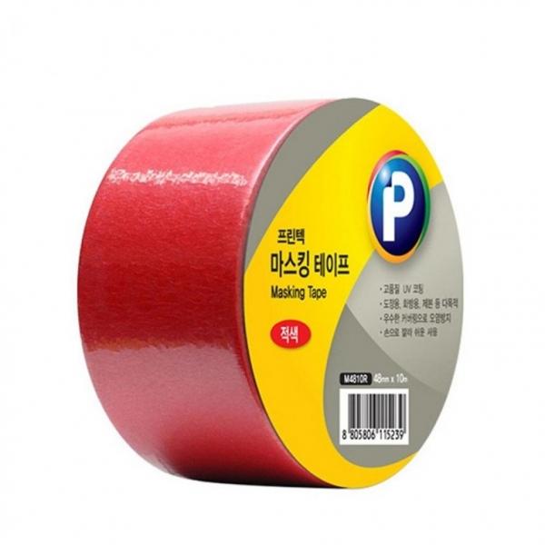 프린텍 M4810R 마스킹테이프 빨강 48x10