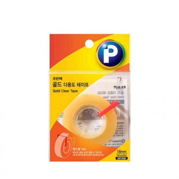 프린텍 GR1830 골드다용도테이프 리필 18x30