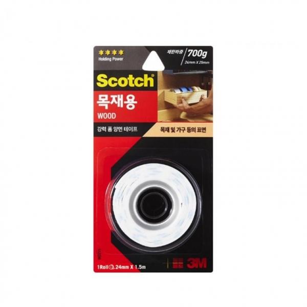 3M 스카치 WD215 강력 목재용 폼 양면테이프