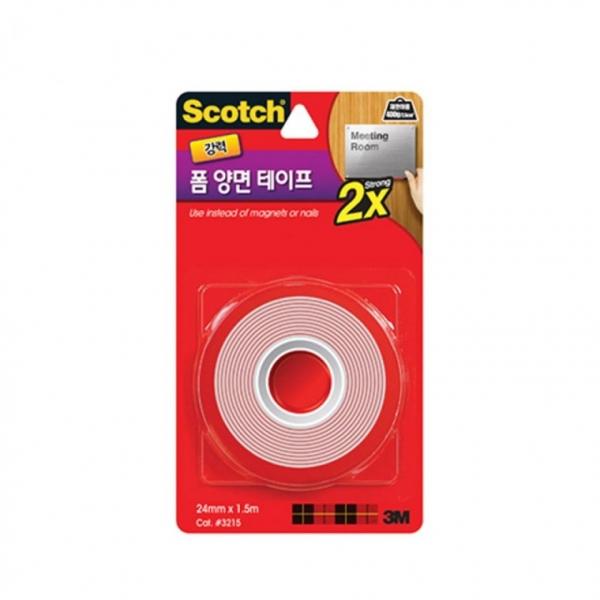 3M 스카치 3215 강력 회색 폼 양면테이프 (24mmx1.5m)