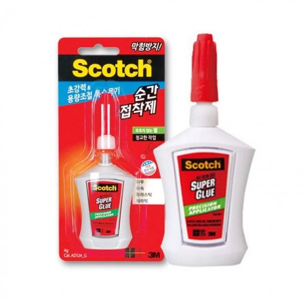 3M 스카치 순간접착제 용량조절 젤형 4g AD124-G