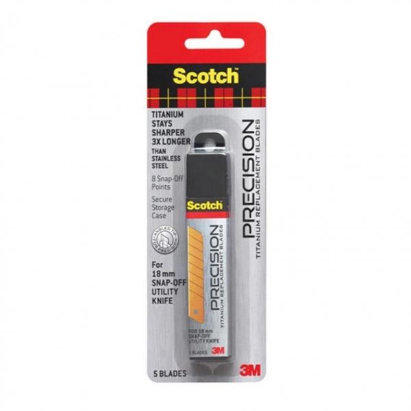 3M 스카치 티타늄 대형 TI-KL 커터 칼날 (18mm) 리필5입