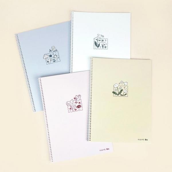 ibis 2000 슬림 원링노트(소소가든) 1박스 80개입 12777