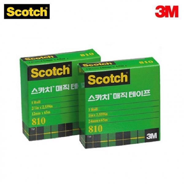 3M 스카치 매직테이프 리필 3인치 810R 1265 12mmx65m