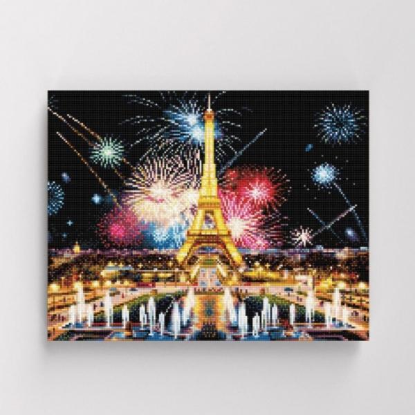 DIY 보석십자수 불꽃놀이 에펠탑 40x50