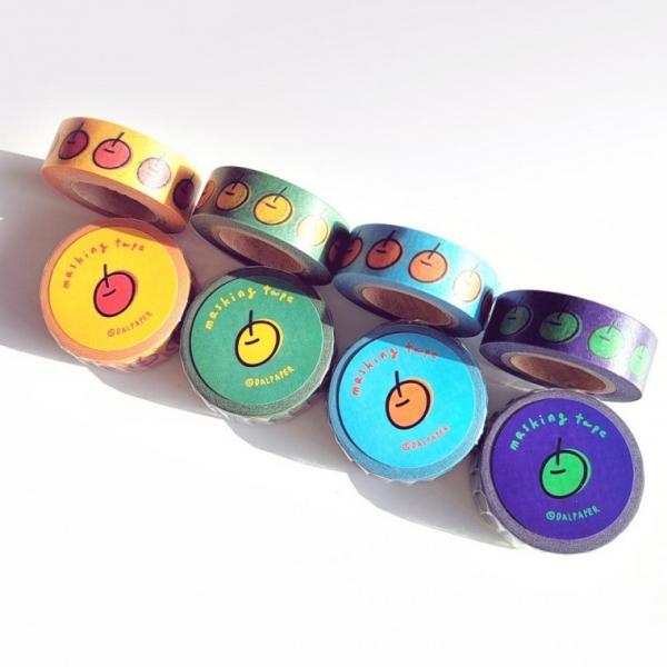 달페이퍼 4종 앵두 마스킹테이프