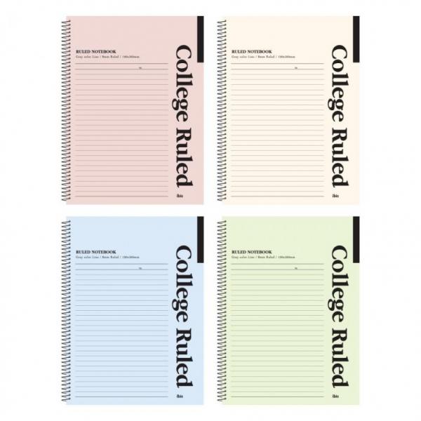 아이비스 2000 슬림 원링노트(심플컬러지) 12533