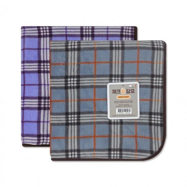 아이비스 20000 체크왕담요(SP) 그레이 12513