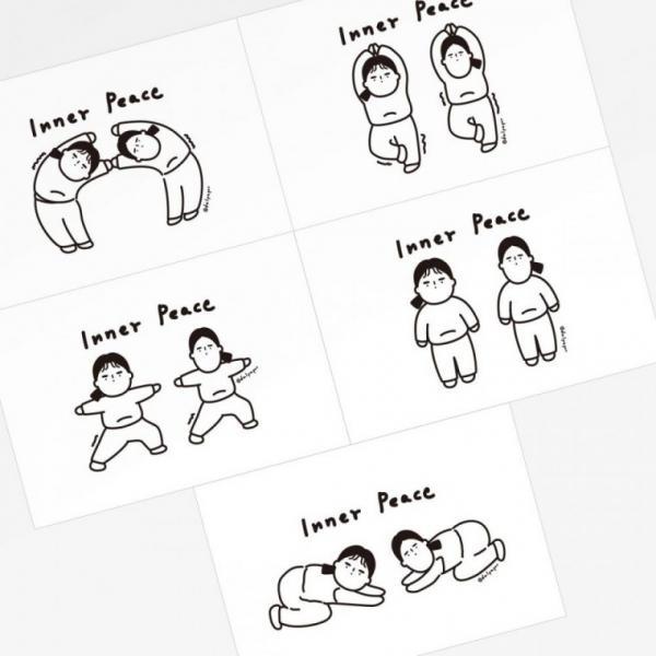 달페이퍼 이너피스 5종 엽서 postcard