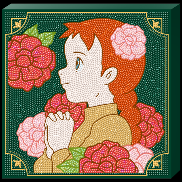 DIY 보석십자수 빨강머리앤 간절한 기도 25X25