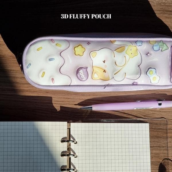 3D 퐁신 파우치 (색상랜덤)